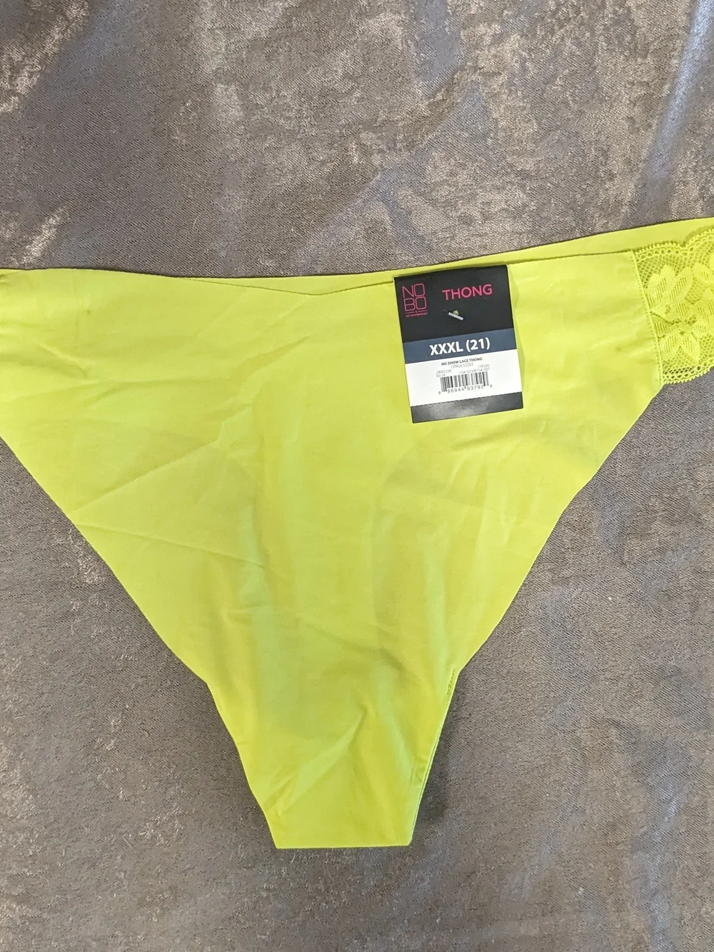 No Boundaries Women's 6-Pack Seamless Thong Panties - Size XXL (21)